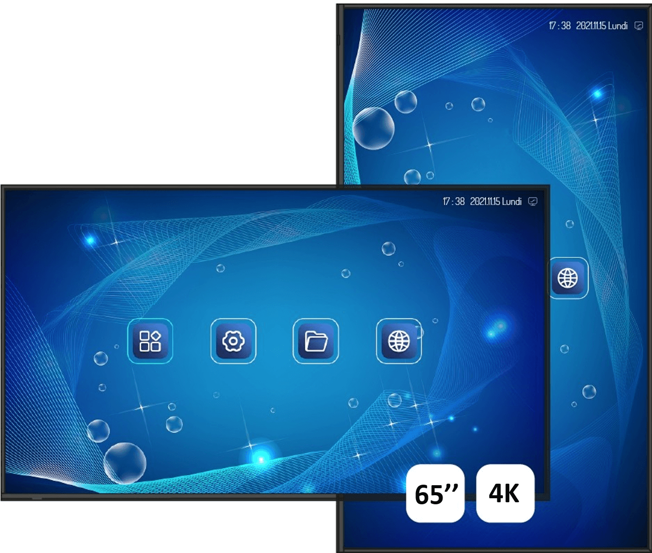 Ecran d'affichage Android 4K Easypitch Dynamic 65''